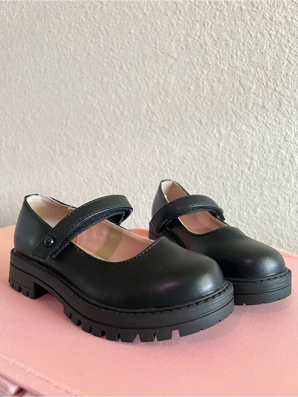 The Children's Place Black Mary Jane Lug Sole Dress Shoes